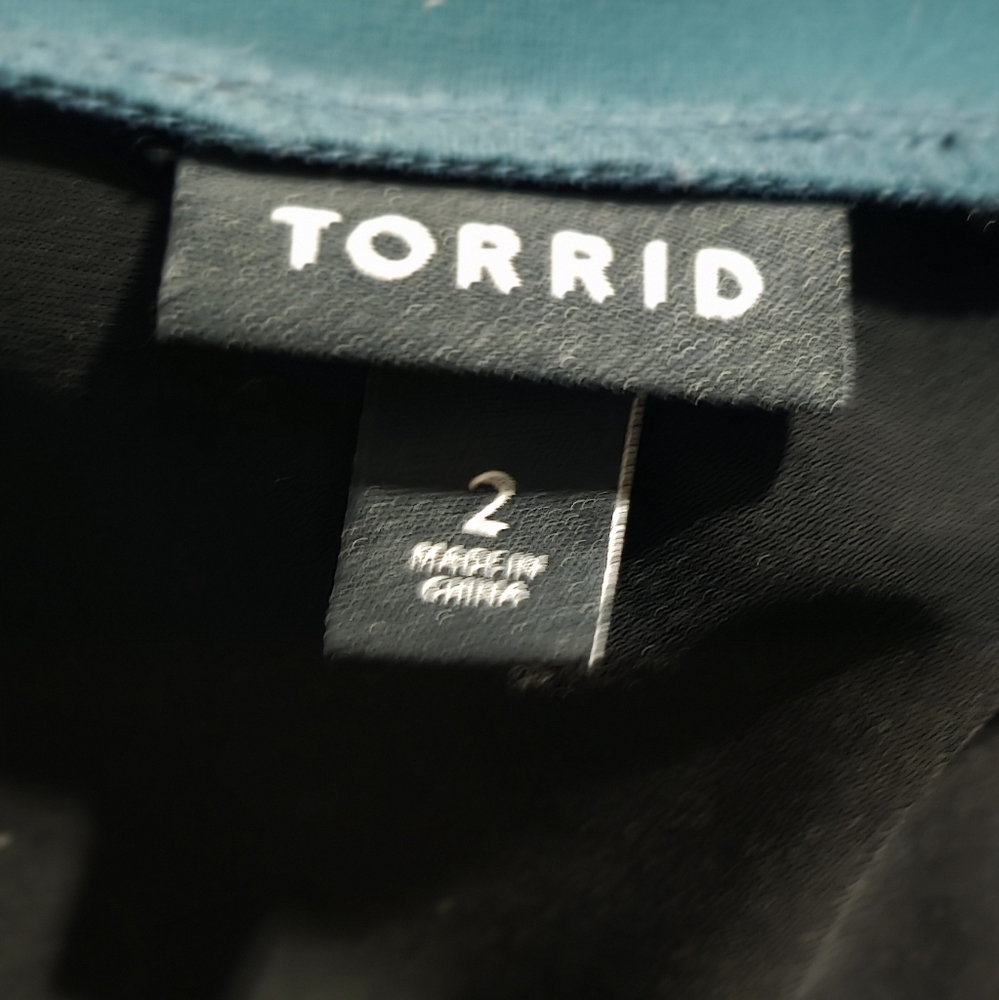 Torrid Black and Blue Midi Dress - Picture 2 of 5